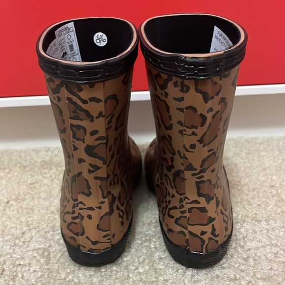 Hunter NWT baby girl size 6 classic leopard print rain boots. boots - Picture 7 of 11